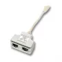 Netzwerk-Splitter EFB Elektronik K5122.015 Stecker/Buchse Cat5e 10/100BASE-TX Weiß