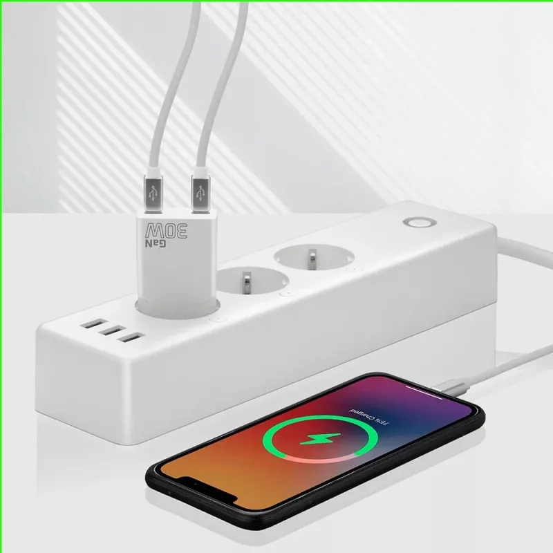 Netzteil everActive SC-385Q Super schlank QC 4 Fast Charging — USB-Schnellladegerät, kompaktes Design