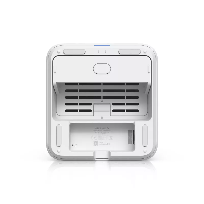 Ubiquiti UNAS-2-W Unifi Nas 2X 3.5 HDD-Einschübe, 2,5 GbE, USB-C, PoE++-Adapter