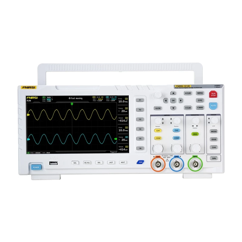Oszilloskop-Signalgenerator Fnirsi 1014D 2-in-1 – 100 MHz Bandbreite, 1 GS/s Abtastrate