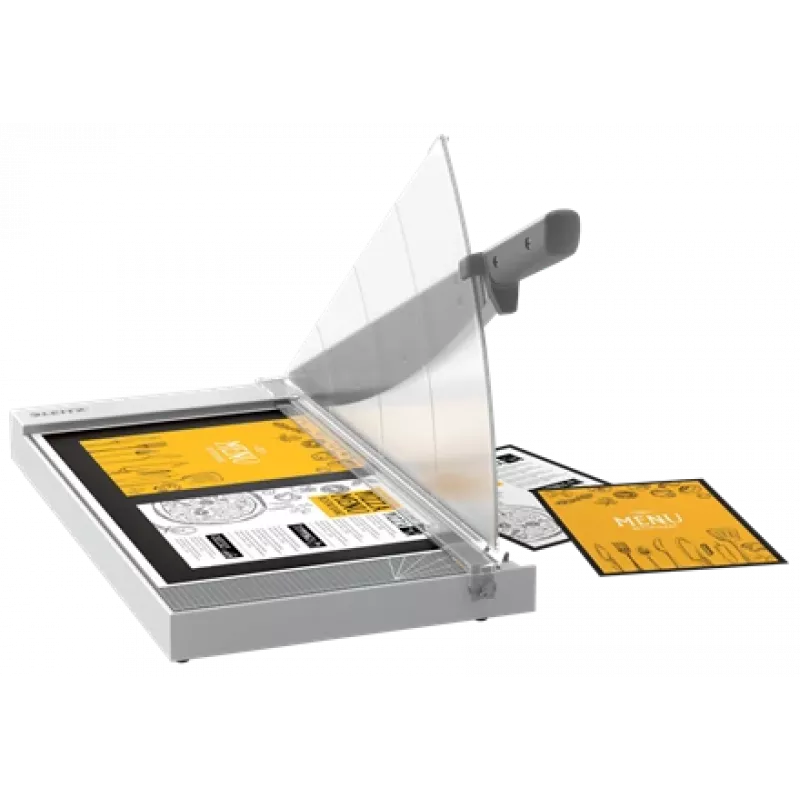 Leitz Precision Home Office Papierschneider A3, 10 Blatt, manuelle Klemme, Edelstahl, A3, 80 g/m², Stahl