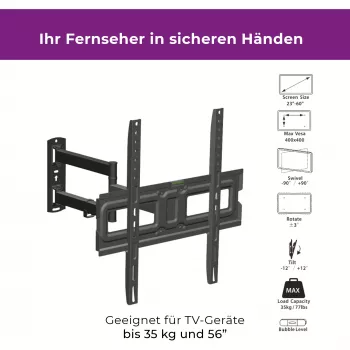 Wandhalterung Ultron WM200 88,9 cm (35 Zoll) Schwarz