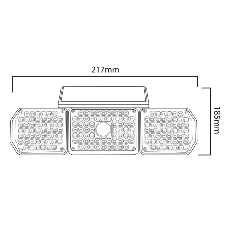 Maclean IP65 Solar-LED-Leuchte mit Bewegungs- und Dämmerungssensor IP65 4W 320lm 4000K Li-Ion 1200 mAh 3 Betriebsmodi Flutlicht Sicherheit Garten Eingangsbereich HQ