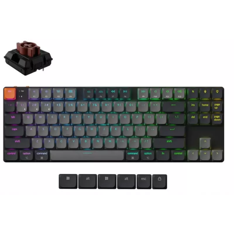Tastatur Wrl K1 RGB/Schwarz K1X-H3 Keychron