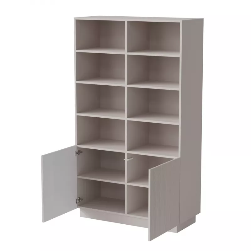 Aufbewahrungsschrank Cama Meble LIVERTI Bücherregal 100×420×1705 mm Kaschmir