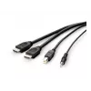 Belkin Secure KVM Combo Kabel - Video- / USB- / Audiokabel - TAA-konform - USB, Miniklinke, HDMI (M)