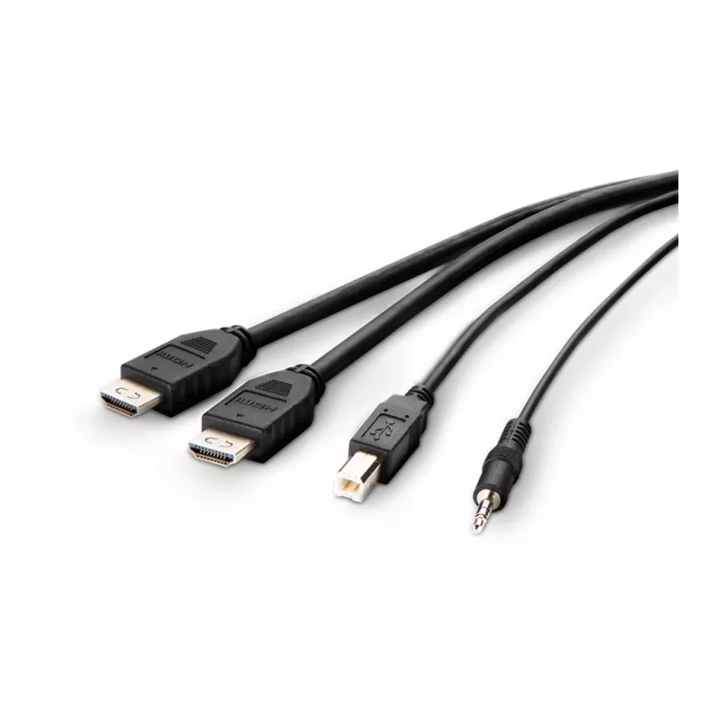 Belkin Secure KVM Combo Kabel - Video- / USB- / Audiokabel - TAA-konform - USB, Miniklinke, HDMI (M)