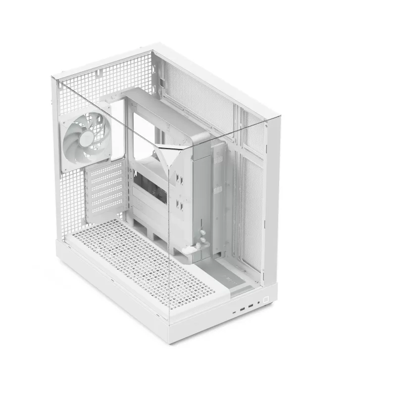 APNX Towergehäuse V2 — weiß, gehärtete Glaspaneele x3