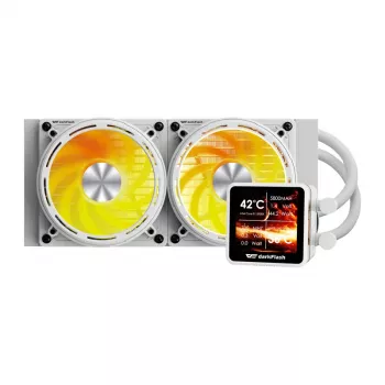 CPU-Wasserkühlung Darkflash DE240 (weiß) – 240-mm-Radiator, geschlossener AIO-Kreislauf