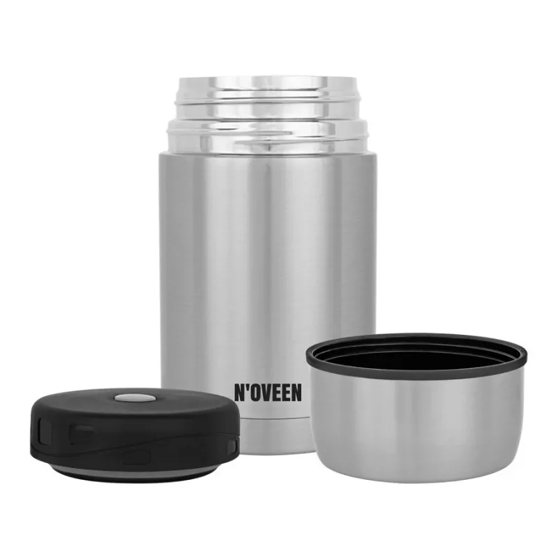 N'OVEEN TB951 Lunch Thermos, 800 ml, Silber