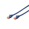 Netzwerkkabel Digitus CAT 6 S/FTP RJ-45 0,5 m blau