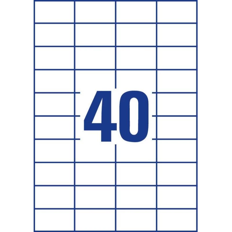 Avery Zweckform 3651 Universaletiketten 52,5 x 29,7 mm 100 Blatt Weiß