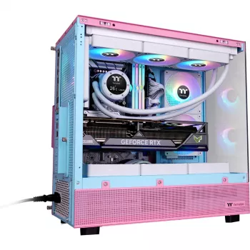 Thermaltake View 270 Plus TG ARGB Bubble Pink - Gehäuse - ATX - Midi/Mini Tower - ATX