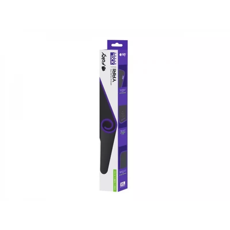 MOUSE PAD FURY YARI SPEED XXL BLACK 1200X600MM