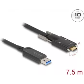 Aktives optisches Kabel DeLOCK 83201 USB 10 Gbit/s Typ-A auf Typ-C 7,5 m
