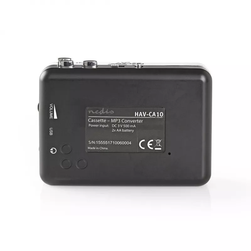 Kassettenkonverter Nedis ACGRU100GY USB / 3,5 mm USB/batteriebetrieben Grau