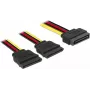 SATA-Kabel DeLOCK 60174 0,15 m SATA 15-polig Schwarz