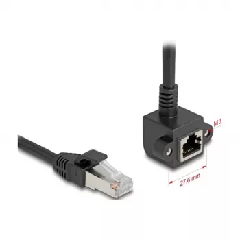 Netzwerkkabel DeLOCK 81098 RJ-45 Cat6 2 m Schwarz