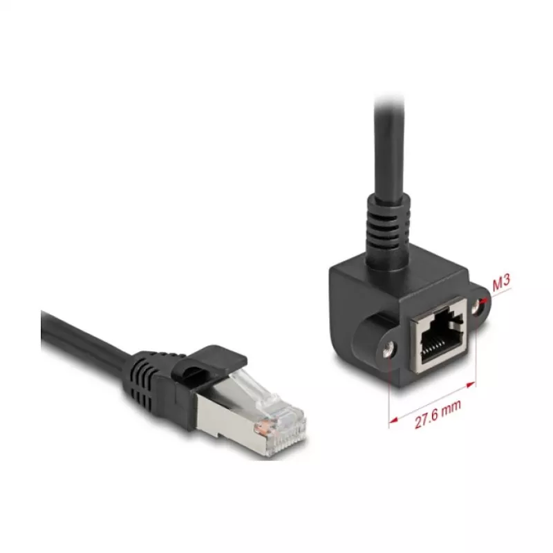 Netzwerkkabel DeLOCK 81098 RJ-45 Cat6 2 m Schwarz
