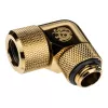 Bitspower Advanced Multi-Link Adapter Connector 90 Grad G1/4 Zoll AG auf 12mm AD Hardtube - Drehbar, Messing
