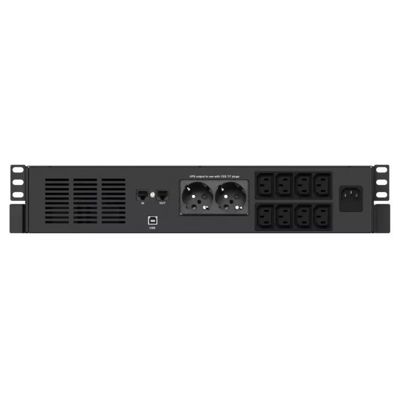 Unterbrechungsfreie Stromversorgung USV Infosec X4 1000 RM Plus 1 kVA 600 W 10 AC-Ausgänge