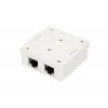 Aufputz-Netzwerkdose Extralink EX.9649 — 2x RJ45 Cat5e STP