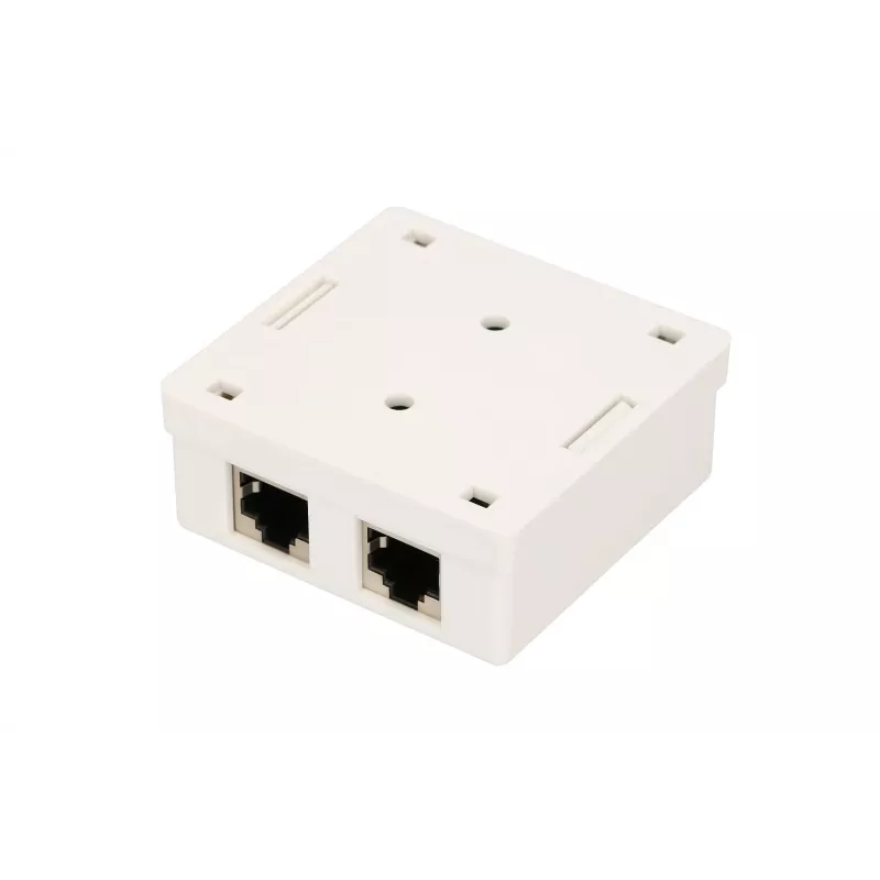 Aufputz-Netzwerkdose Extralink EX.9649 — 2x RJ45 Cat5e STP