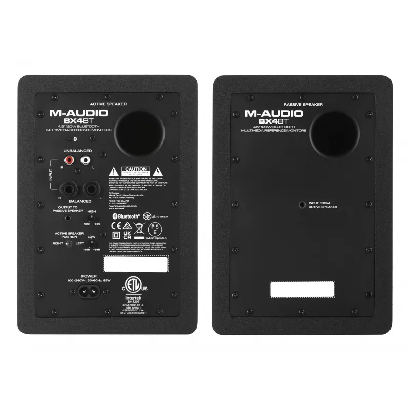 M-AUDIO BX4 BT 2x Lautsprecher Schwarz Kabelgebunden + Bluetooth 50 W
