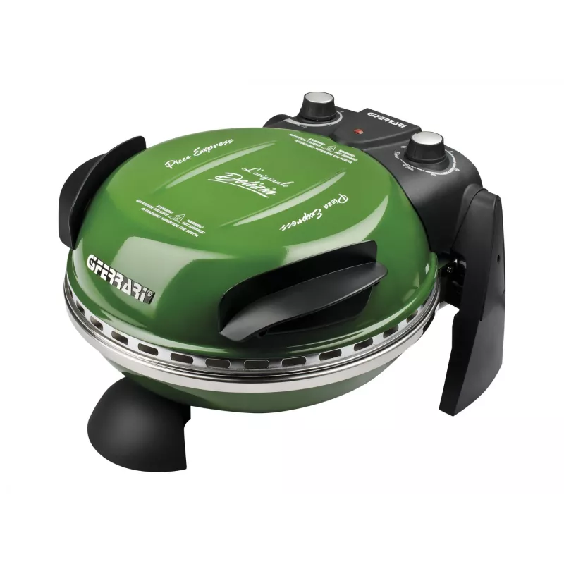 Delizia Pizzaofen G1000603 (Grün, 1.200 Watt, für Pizza Ø 31 cm)