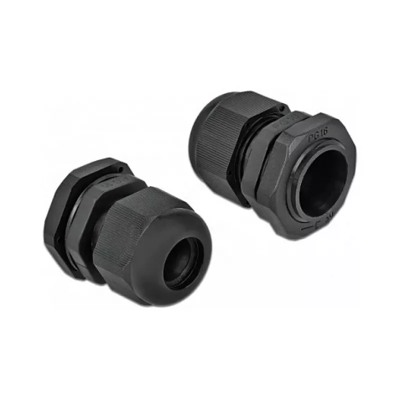 Kabelverschraubung DeLOCK 60218 Schwarz Kunststoff 10 Stk.