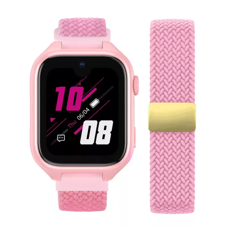 Smartwatch Stelio Junior Pro AI 4G ST-SWJ102-PK — Kinder-4G-Uhr, pink