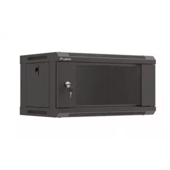 Wandmontierbarer Rack-Schrank LANBERG WF03-5304-10B 19 Zoll 4U schwarz, Glastür