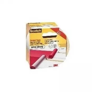Teppichklebeband 3M 42020750, weiß, 7 m Länge, druckempfindliches doppelseitiges Klebeband