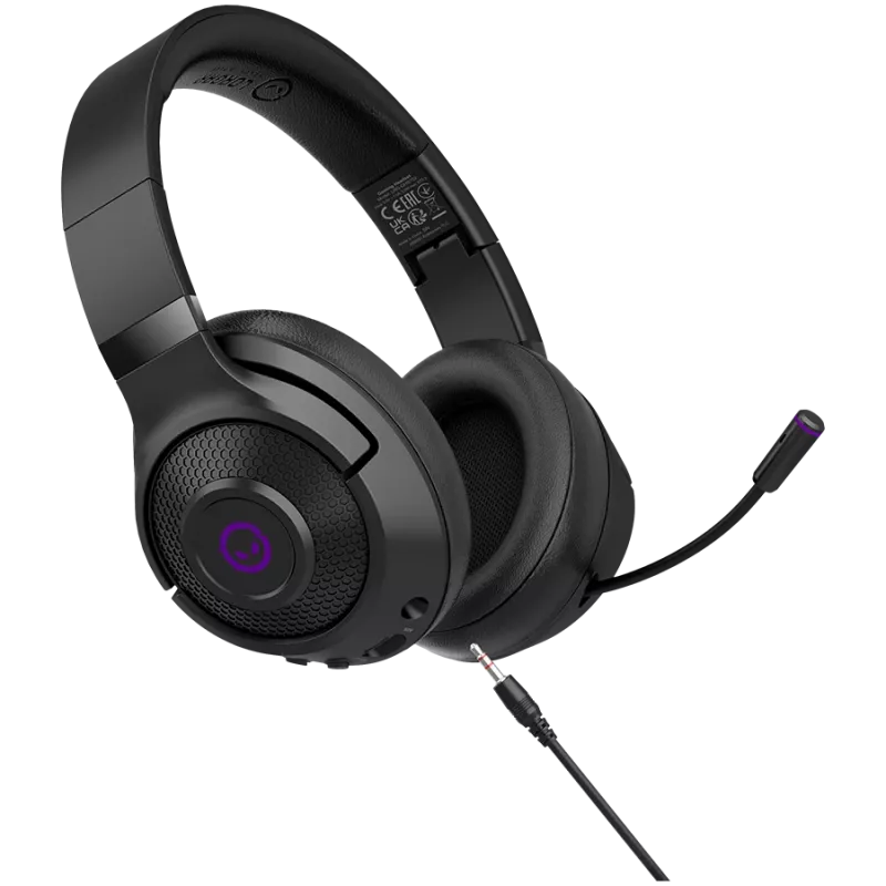 Lorgar Noah 702 - Gaming-Headset 3in1 - BT 5.3 + WiFi + 3,5-mm-Klinke - faltbares Design - 1000 mA