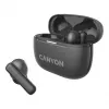 Canyon CNS-TWS10BK Kopfhörer und Headset True Wireless Stereo (TWS) In-Ear für Anrufe/Musik/Sport/Alltag USB Typ-C Bluetooth Schwarz (CNS-TWS10BK)