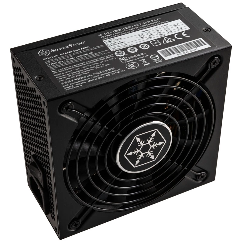 SilverStone SFX Series SX700-LPT - V1.1 - Netzteil (intern) - ATX12V 2.4/ EPS12V / SFX-L - 80 PLUS Platinum - AC 120/230 V - 700 Watt - aktives PFC - Schwarz