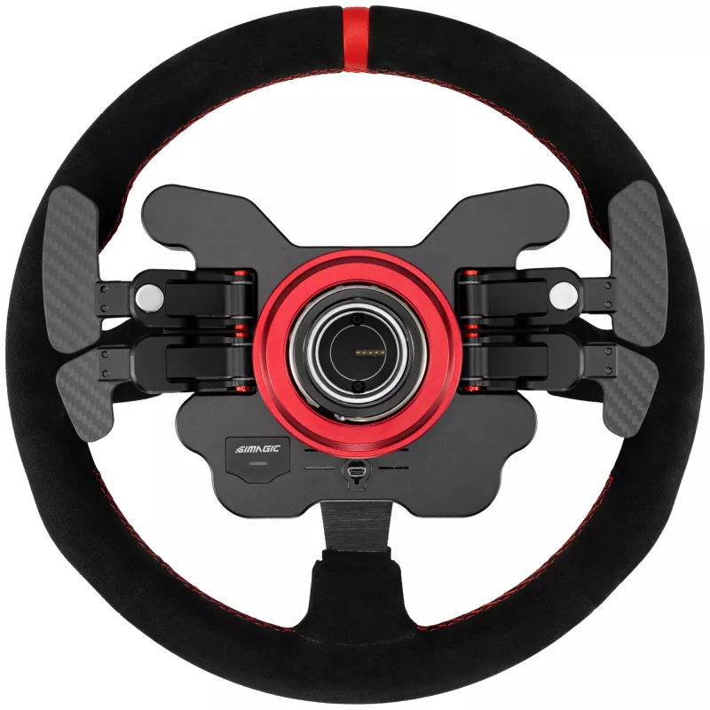 Simagic Lenkrad GT1-SR Alcantara — GT1-SR(ALCANTARA) Racing-Lenkradkranz, Alcantara-Bezug