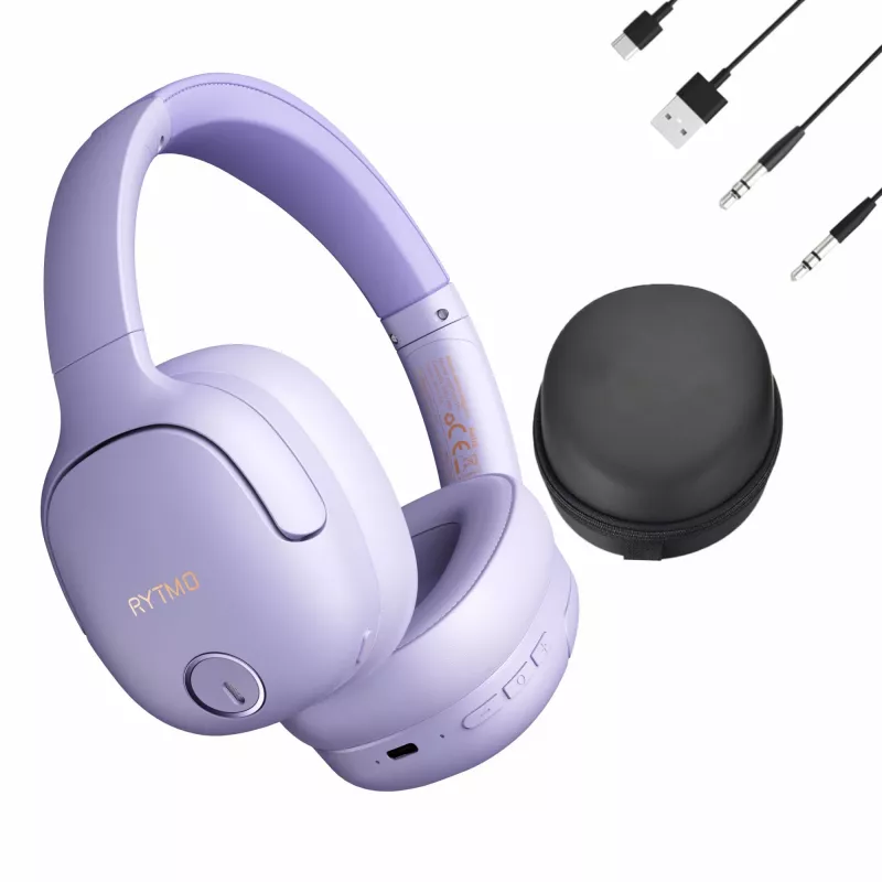 Kopfhörer MANTA HDP1001PU Rytmo Elegance Lila over-ear kabelgebunden, Modell HDP1001PU