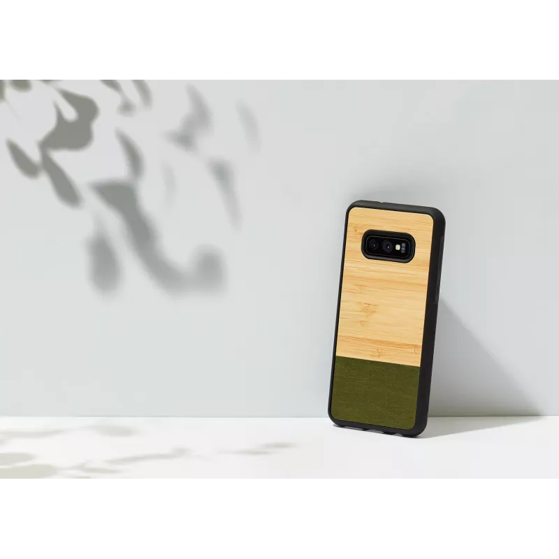 Handyhülle man and wood SmartPhone für Galaxy S10e Bamboo Forest Schwarz