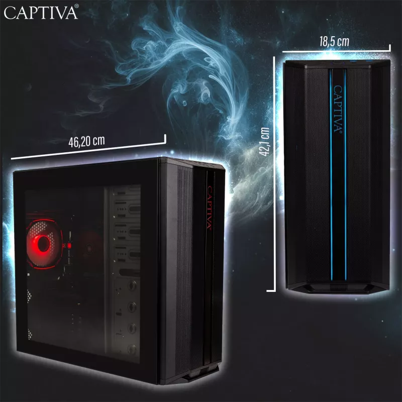 Computer Captiva CAPTIVA PC Advanced Gaming R92-769 Ryzen 7 5700X 32GB SSD 1TB RTX5060 Ti 8GB Windows 11 Home 64-bit