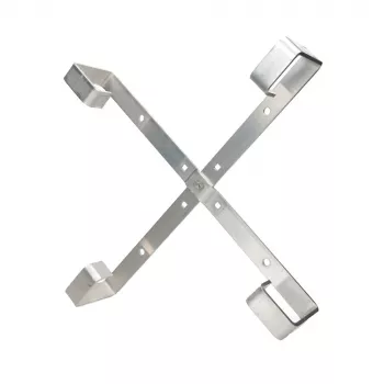 Kabelhalter Extralink Four arms aluminium frame S500 — 500 x 500 x 70 mm, Schreibtisch/Wand, Aluminium
