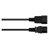 Good Connections IEC-Gerätestecker – Heißgerätestecker C14 auf C15 schwarz 5m