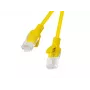 LANBERG Netzwerkkabel RJ-45 Cat5e PCU5-20CC-0025-Y, 0,25 m, gelb, U/UTP, CCA, 26 AWG