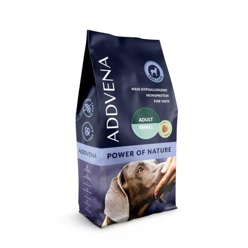 ADDVENA Power of Nature Adult Small Lamb - Trockenfutter für Hunde - 10kg