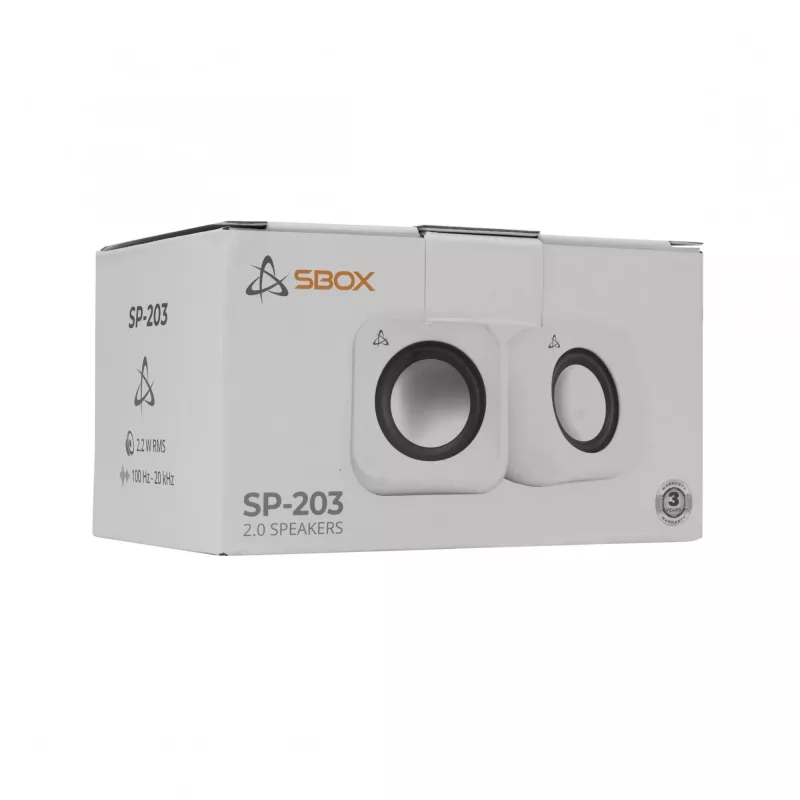 Lautsprecher Sbox SP-203 Weiß, 20W