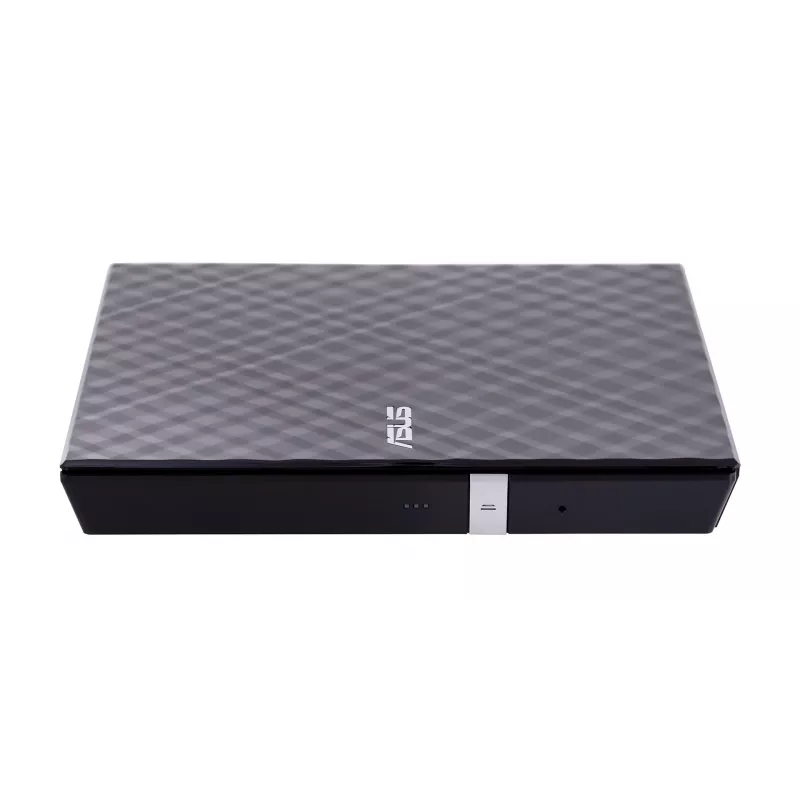 Externes DVD±RW-Optiklaufwerk ASUS SDRW-08D2S-U Lite, USB 2.0, schwarz, 24x CD / 8x DVD, 142×142×20 mm