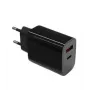 Wandladegerät 2x3A USB-C + USB-A Power Delivery schwarz