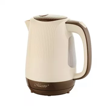 Feel-Maestro MR042 beige Wasserkocher 1,7 L Beige, Braun 2200 W