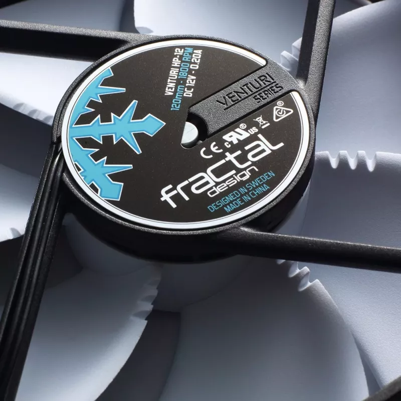 Fractal Design Venturi HP-12 PWM 120mm Gehäuselüfter – Schwarz