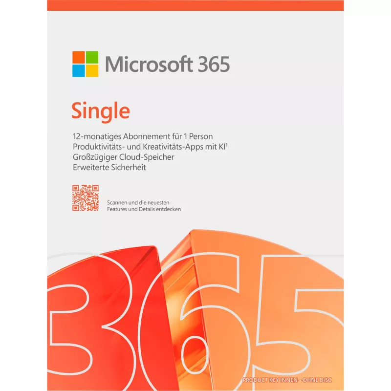 Microsoft 365 Personal [DE] 1J Abo. Medienlos FY25H2 nur für Windows >10 / MacOS